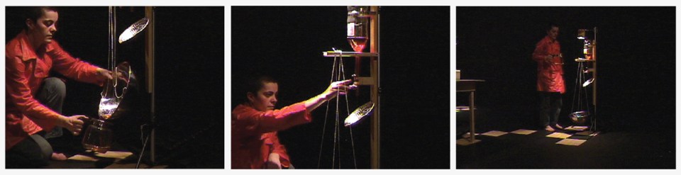 tics tacs,performance de manon labrecque,s'abandonner,peur,évier