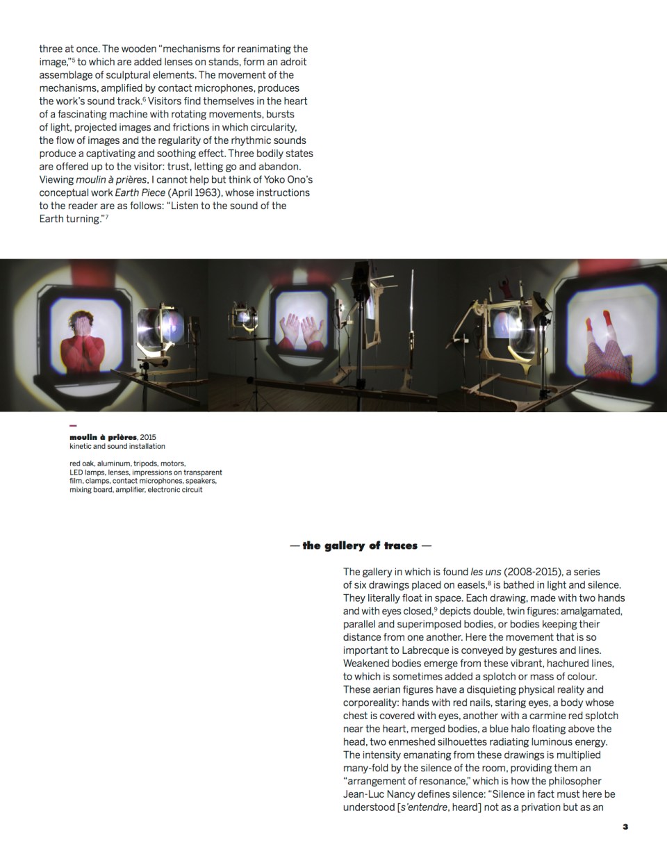 genealogy, text Nicole Gingras, expo Manon Labrecque, 2015